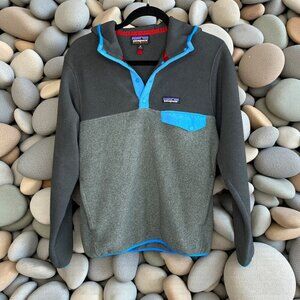 Patagonia Synchilla Snap T Fleece Hoodie Gray Unisex XS Men's